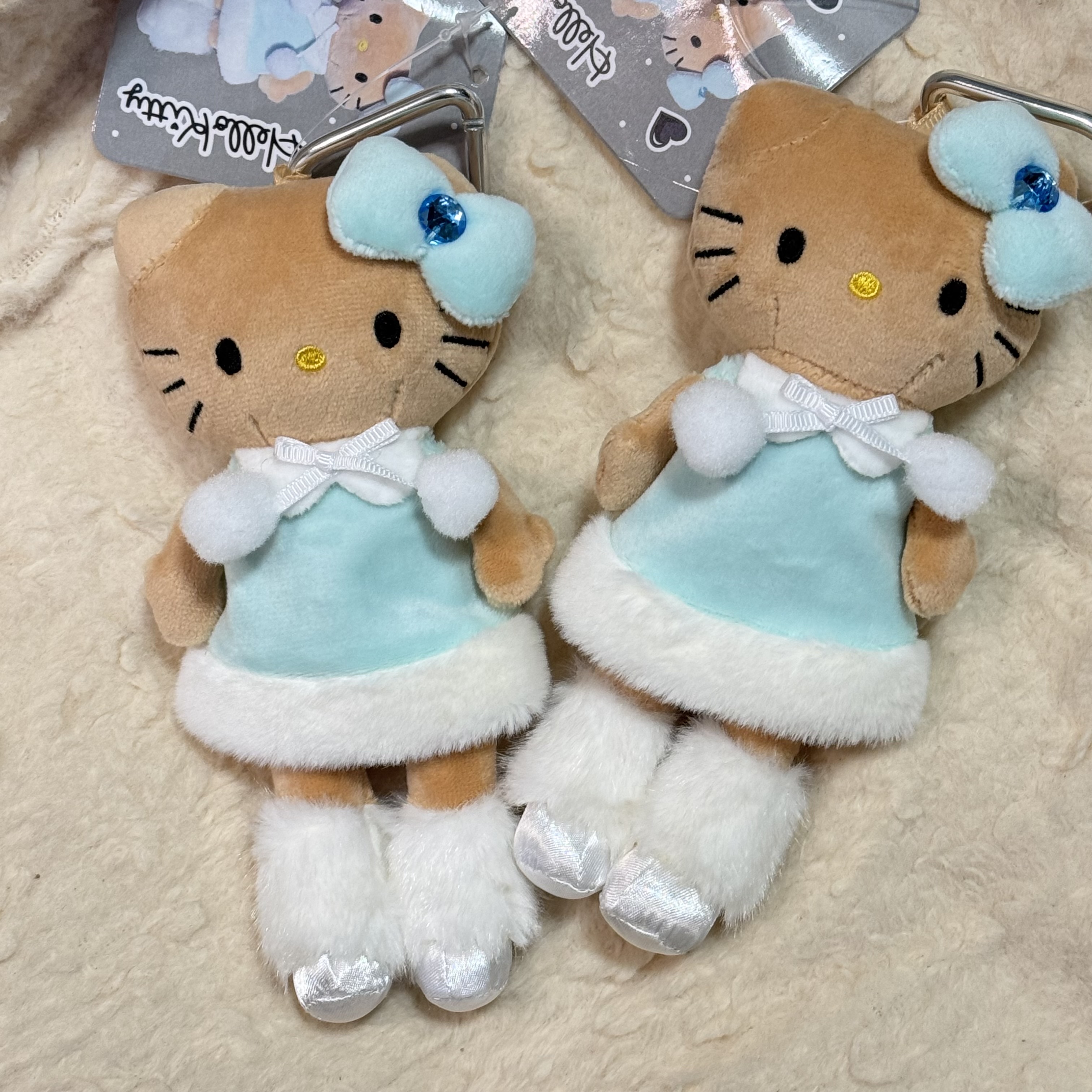 【果的kitty】圣诞小香风冬日长腿kitty包包挂件