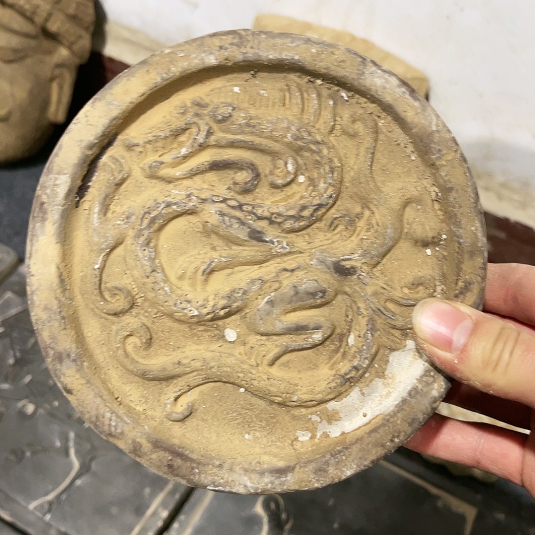 瓦当摆件茶台空间