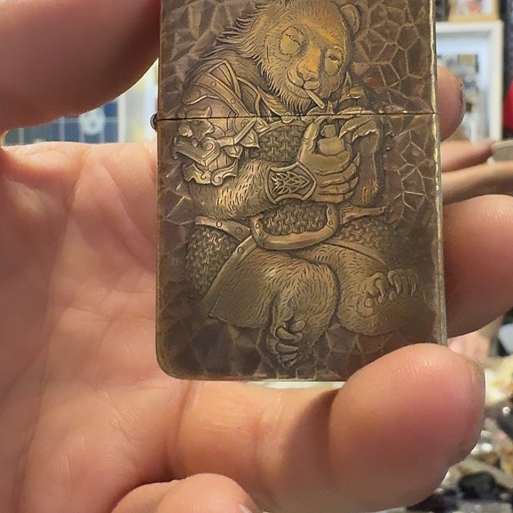 佐罗二代910黄铜食铁兽打火机