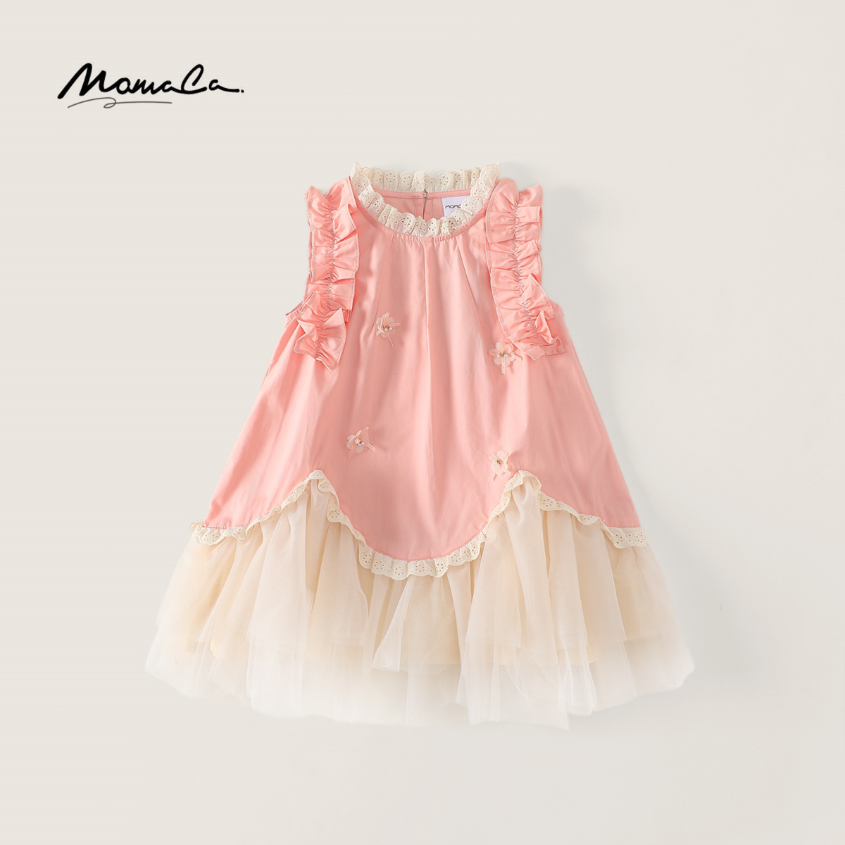 MOMOCO一秒入夏女童新款2025清新精致甜美连衣裙77630476036