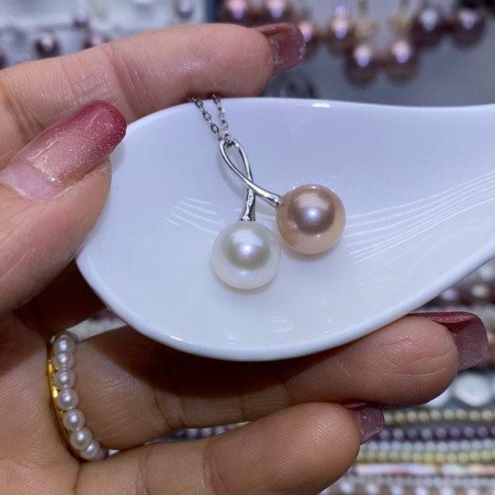 珠宝首饰银S925镶嵌淡水珍珠