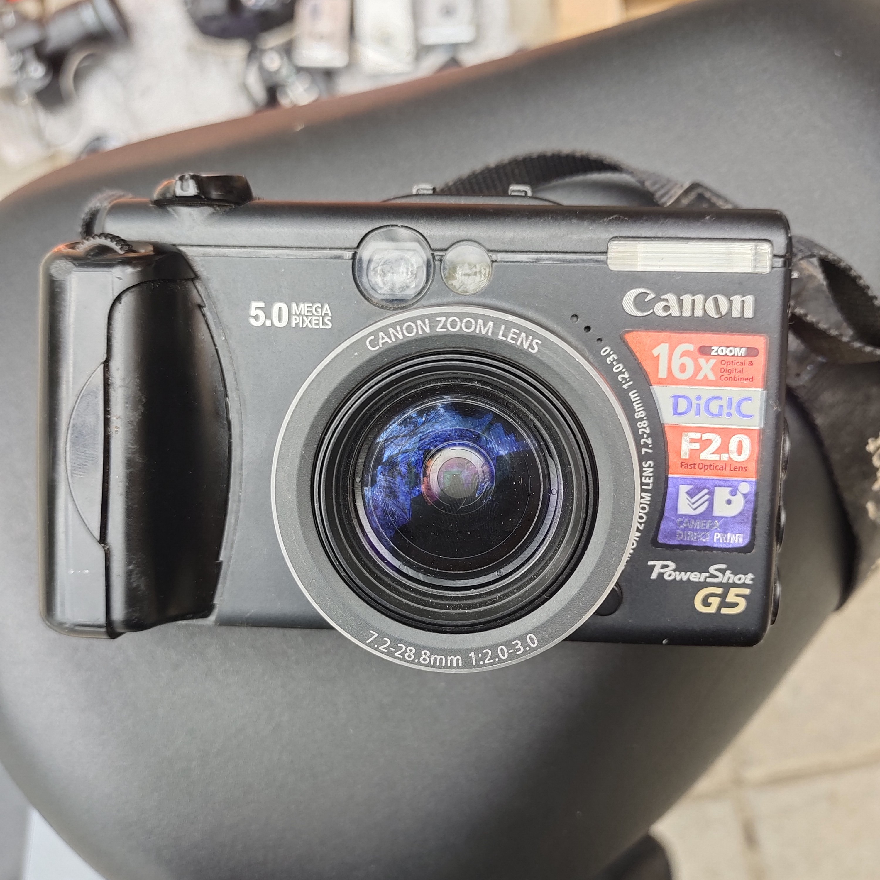 8新 Canon/佳能 佳能数码相机g5，功能全好，配件有电池和cf卡512