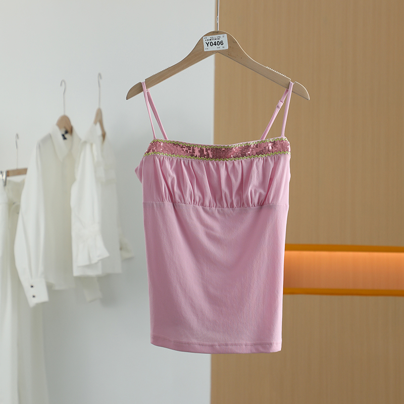 【半价q仓-唐长老自营】货号Y0406女装夏新款休闲背心吊带YL