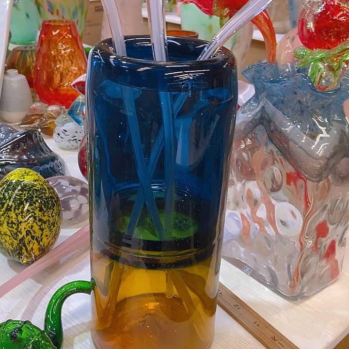 琉璃琉璃花瓶高32口8