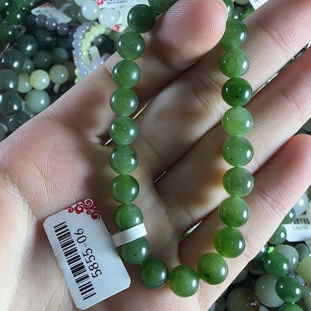 和田玉手链未镶嵌1