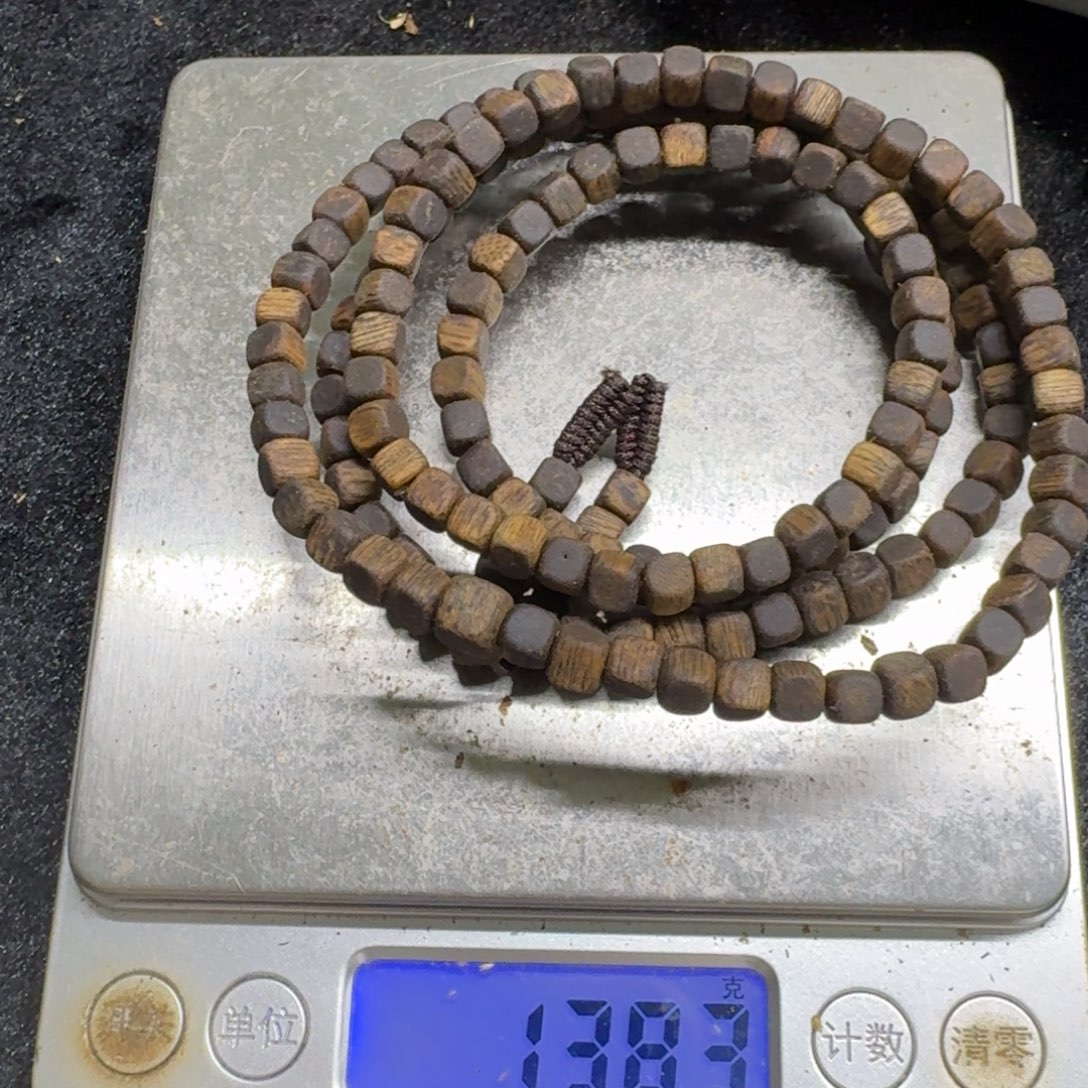 沉香碎屑沉香方糖珠13克