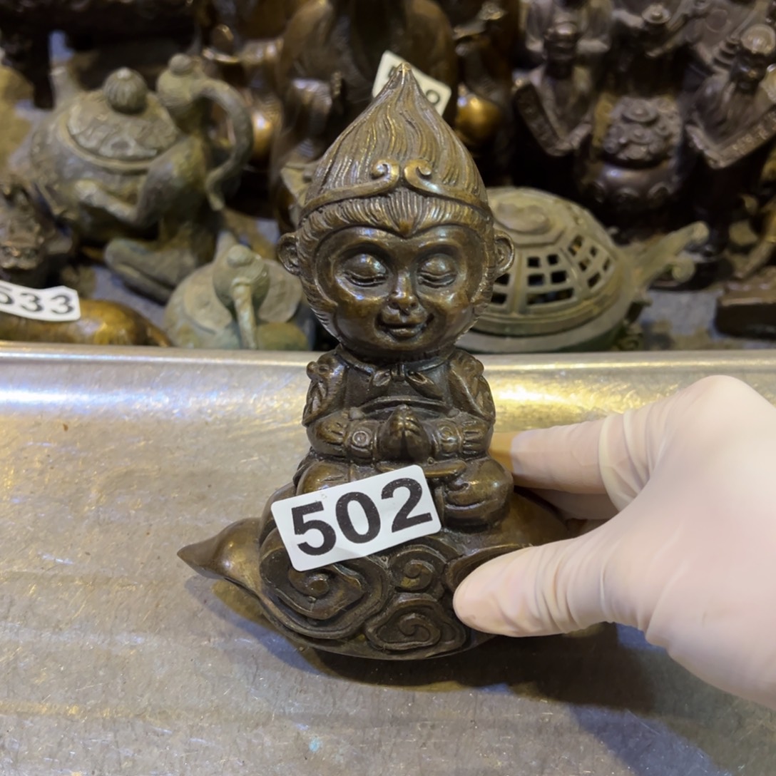 黄铜摆件，文房摆件