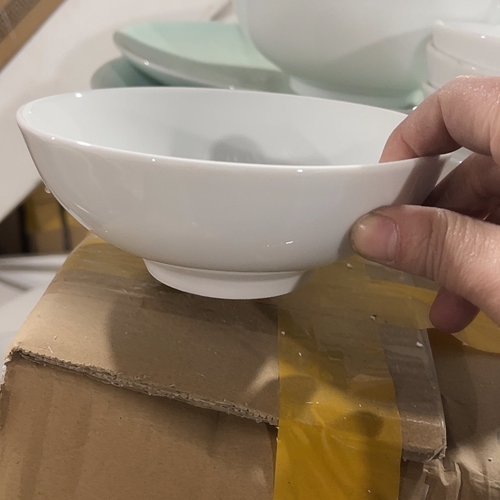 瓷片高白泥六英寸钵钵碗四个，包邮