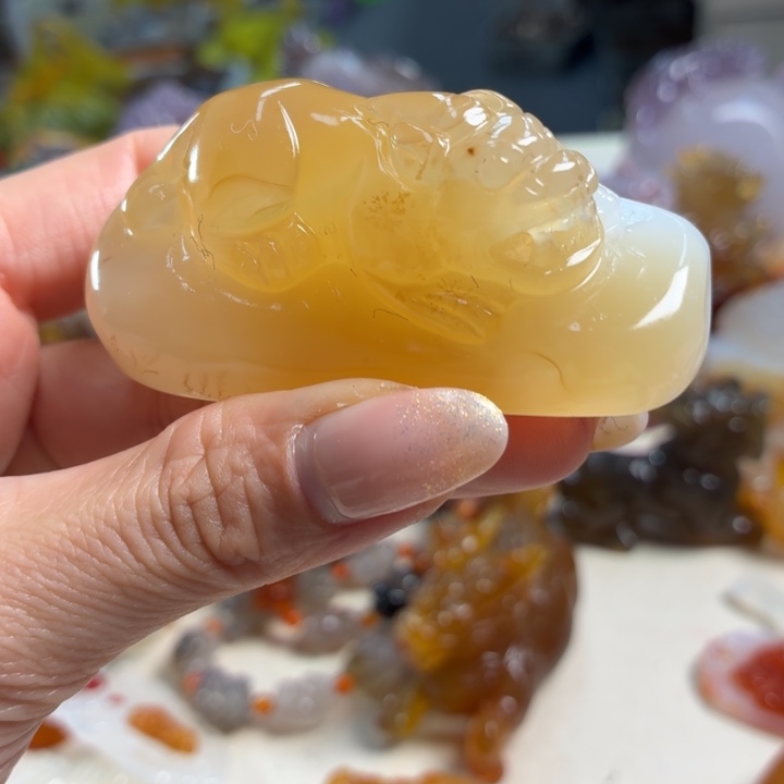 玛瑙/玉髓未镶嵌吊坠(不含链)