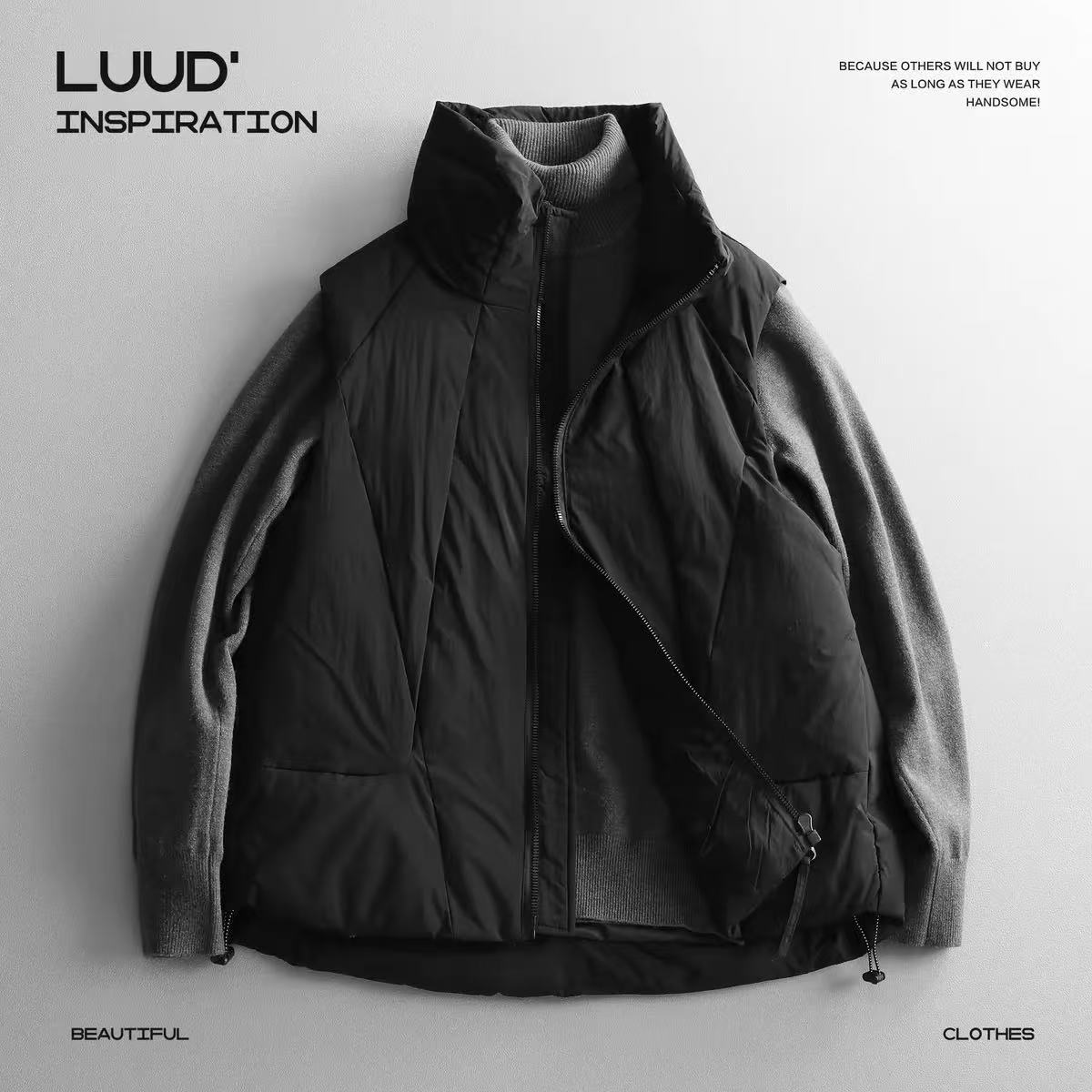 2024冬季90羽绒情侣站西高品马甲