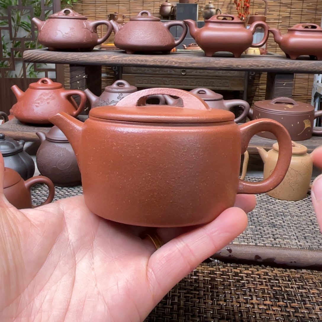 紫砂茶壶宜兴原矿紫砂手工制180