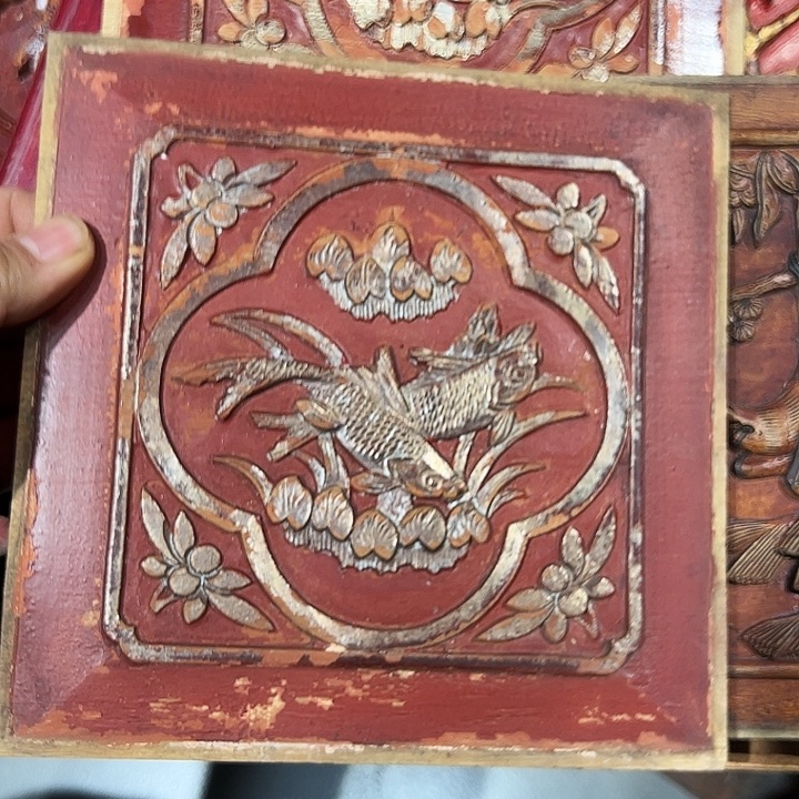 S***y木雕鱼一对漂亮