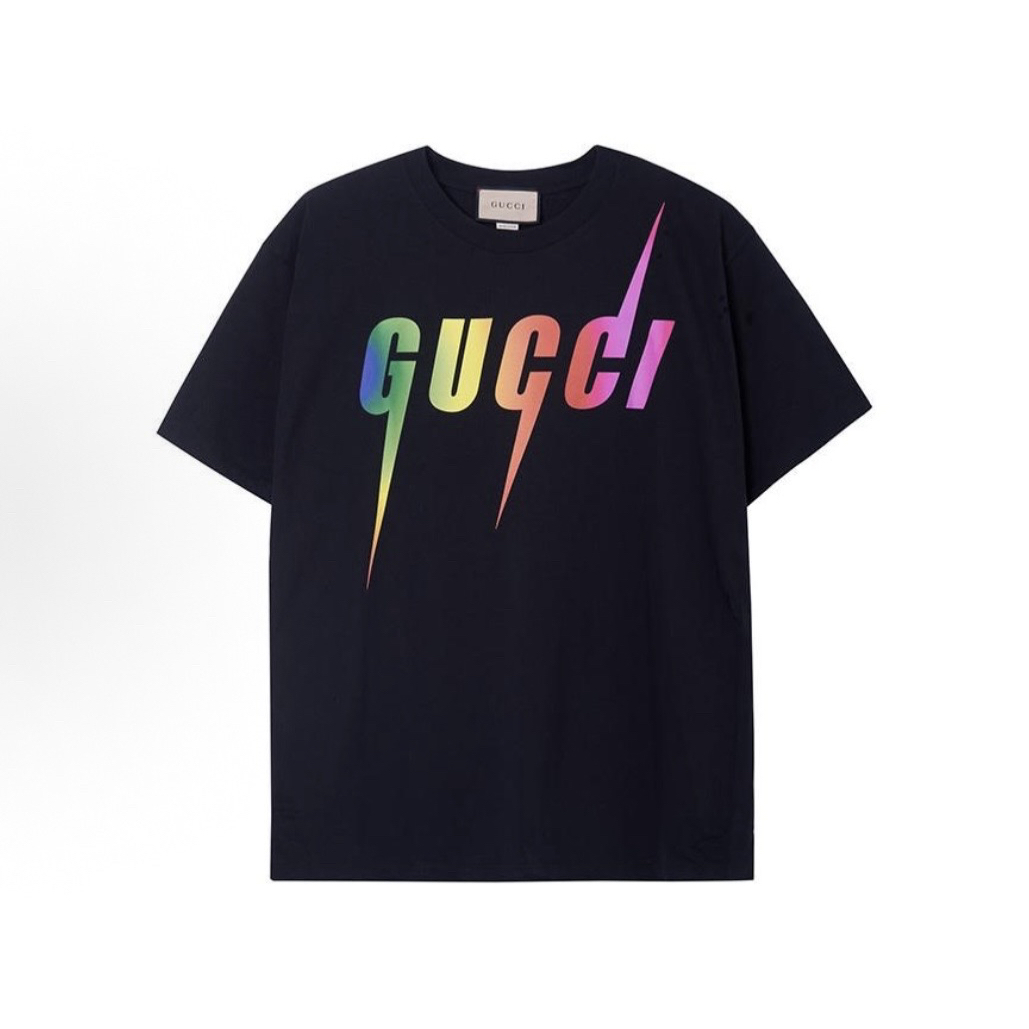未使用 GUCCI/古驰 SS23 字母印花短袖T恤男款 /S码/16422081