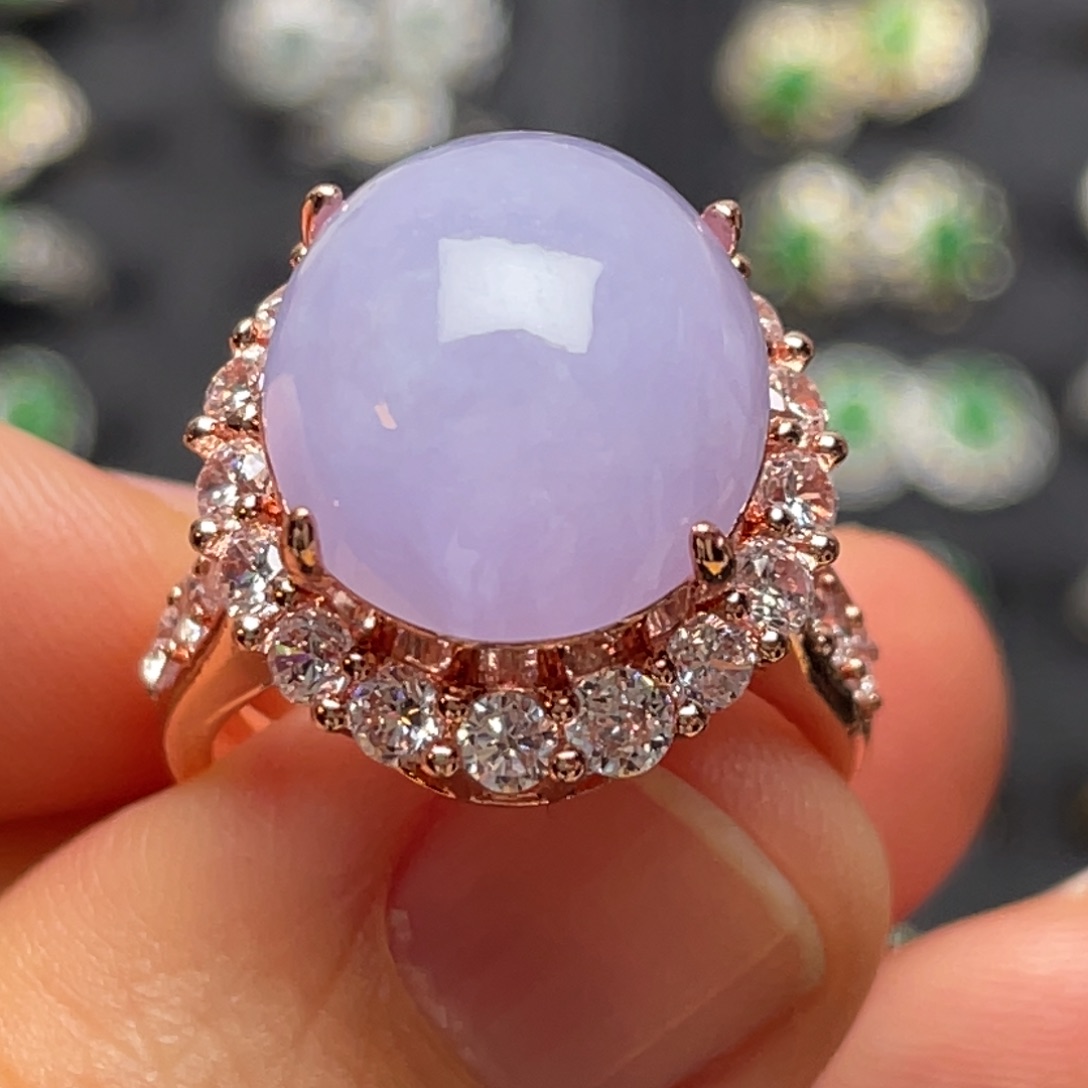 翡翠未镶嵌戒指纯天然缅甸翡翠A货