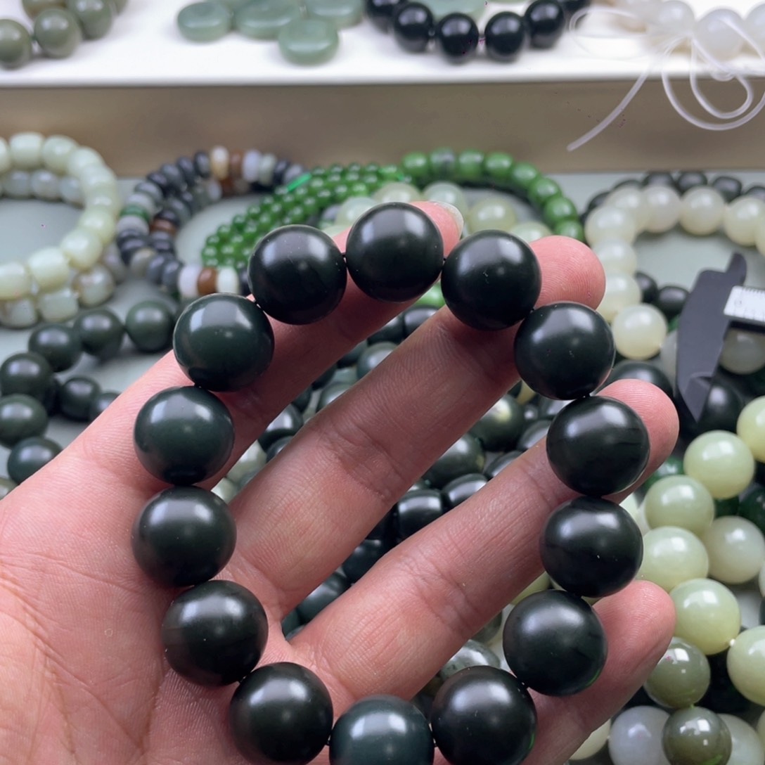 和田玉手串未镶嵌风***丶