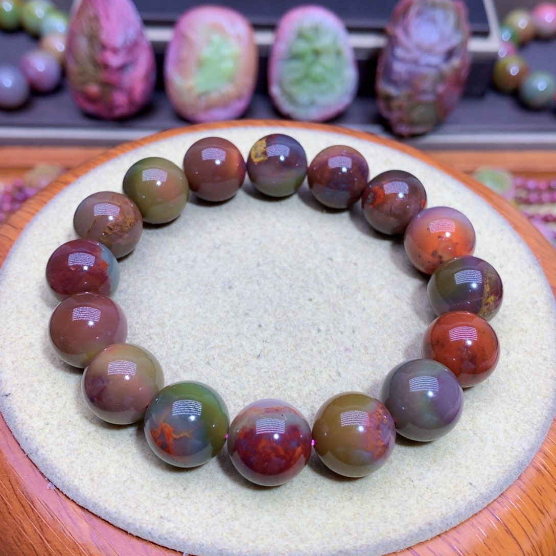 玛瑙手链未镶嵌盐源