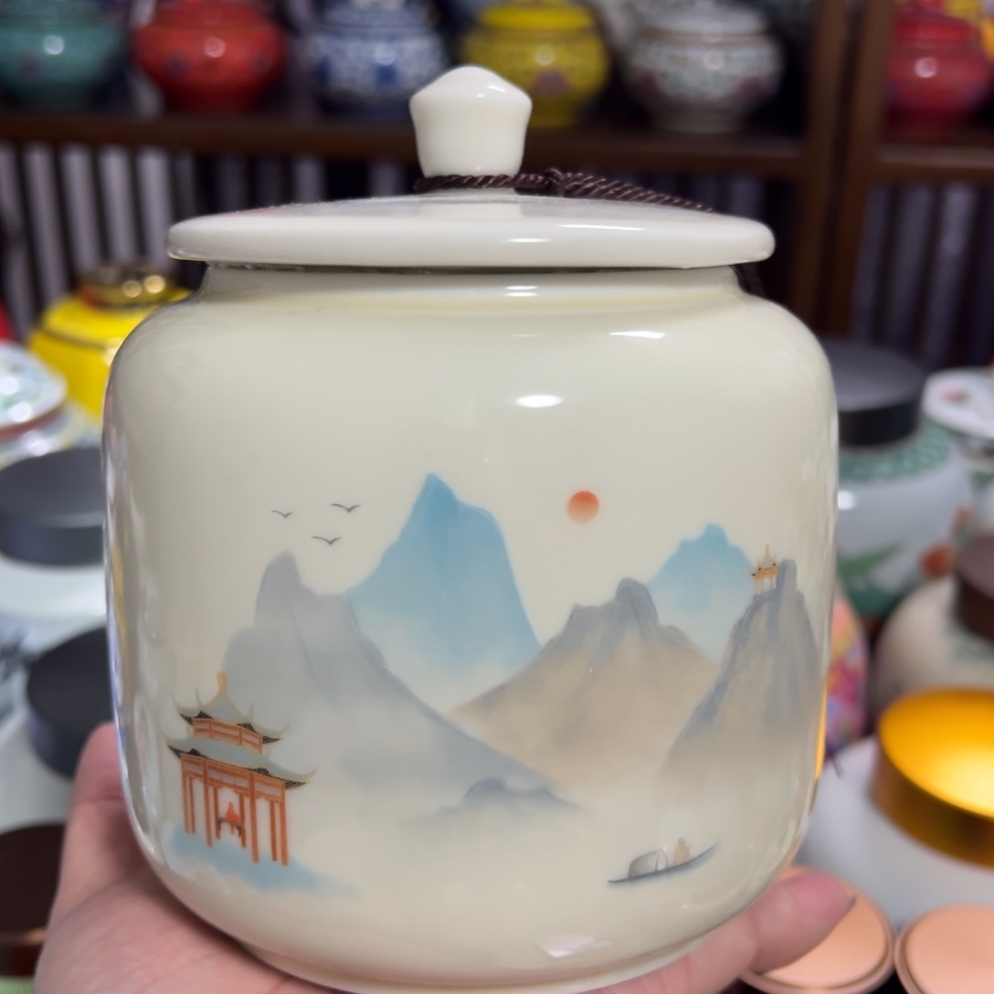 陶瓷密封罐茶叶罐