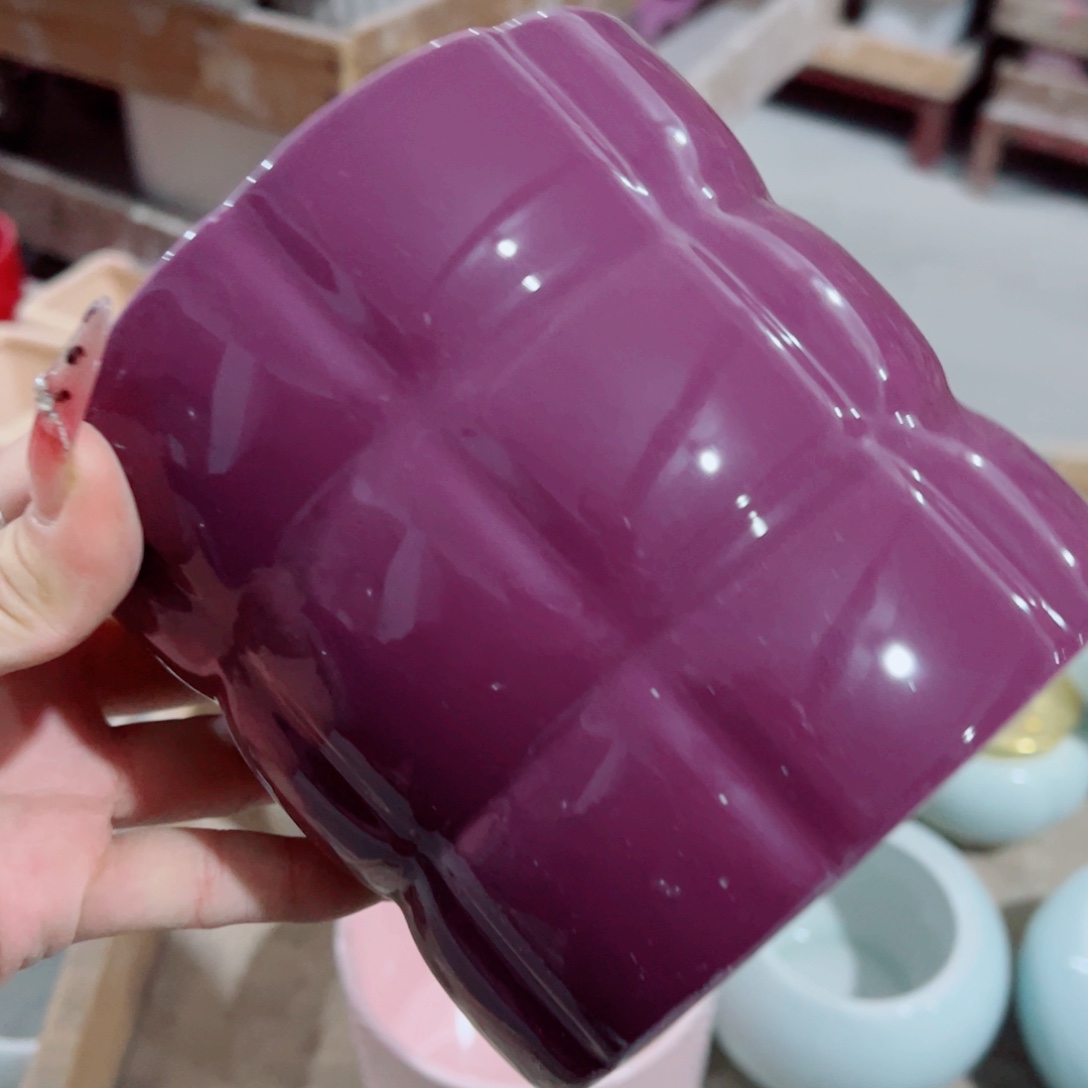 有孔，陶瓷花盆满10米包邮发货