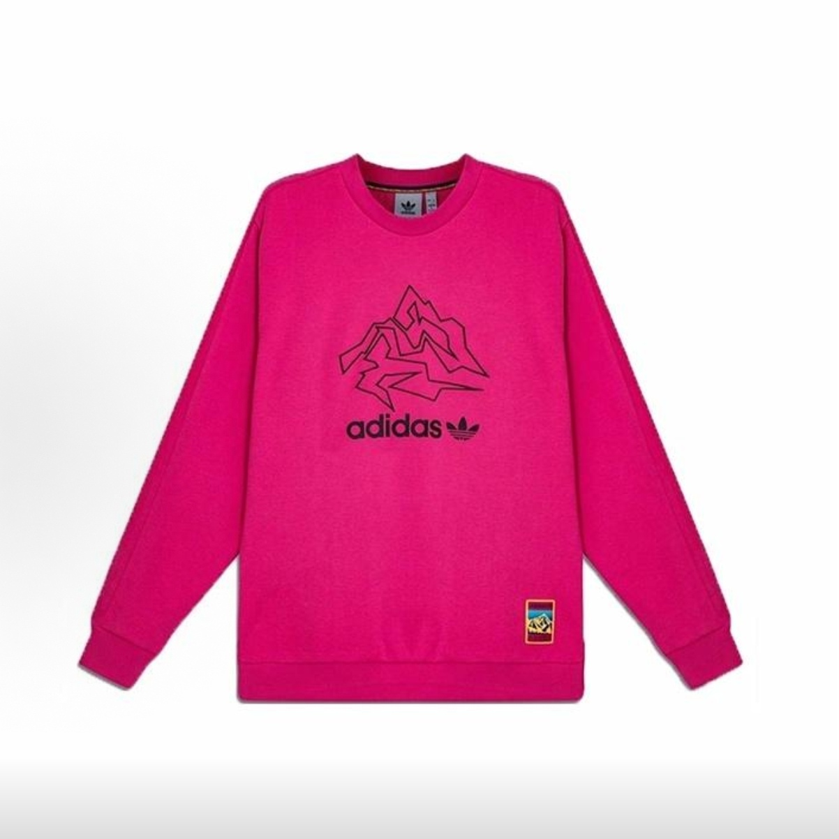 adidas originals三叶草 运动休闲圆领套头卫衣 男款GV0924