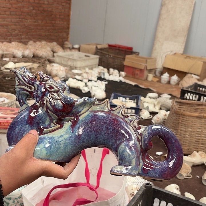 吉***业摆件，烧制问题都是正常的