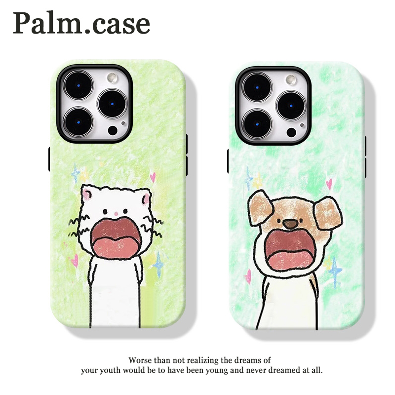 菲林二合一适用华为/oppo/vivo/小米/一加/苹果ins手机壳涂鸦情侣