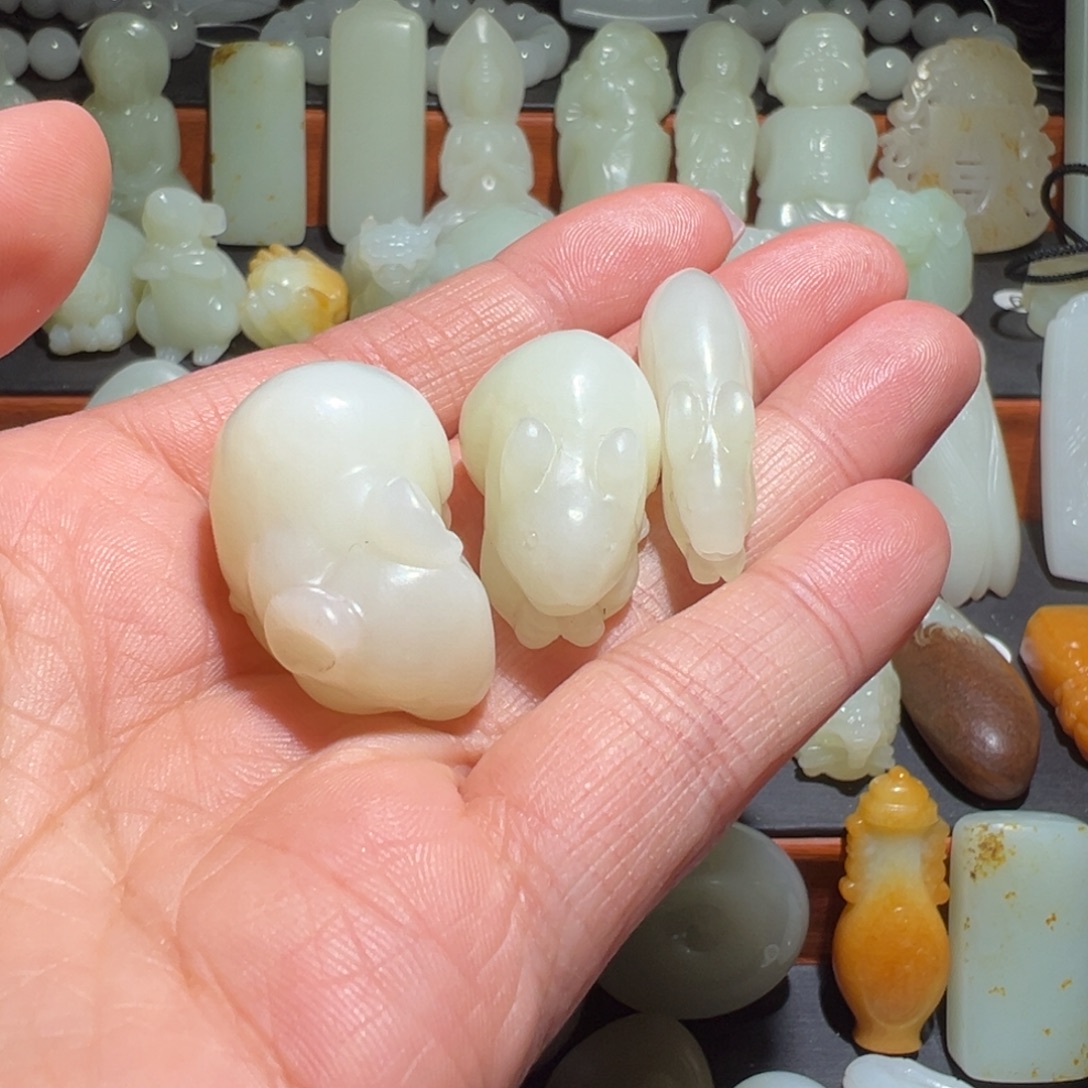 瘦***王和田玉未镶嵌颈饰