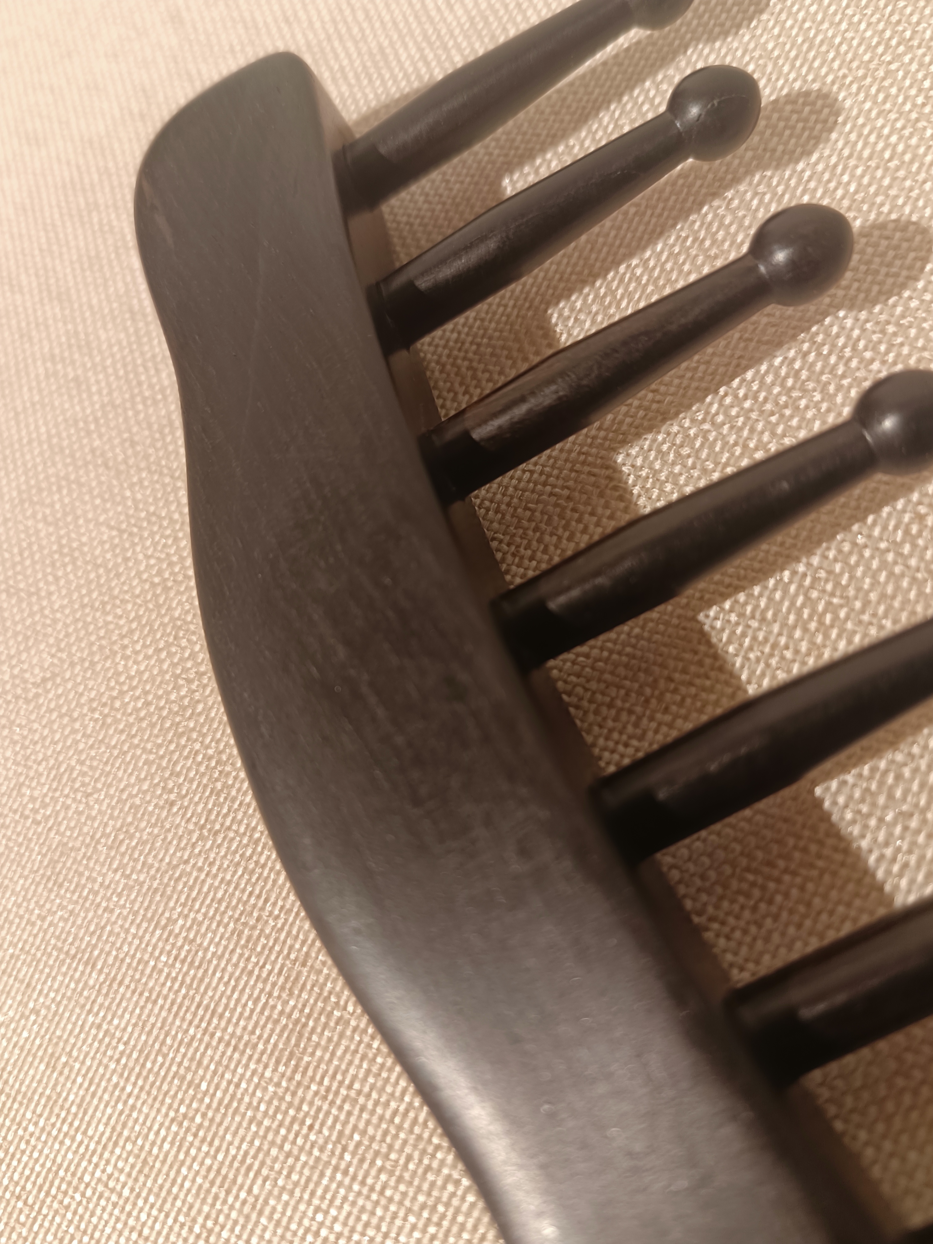 乌木紫光檀家用按摩梳