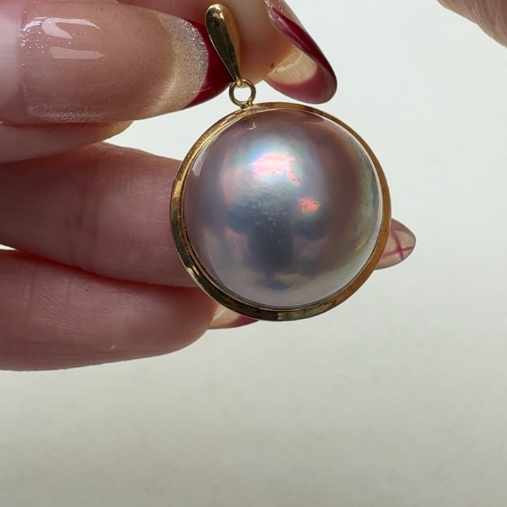 拼合珍珠（马贝珠）颈饰未镶嵌