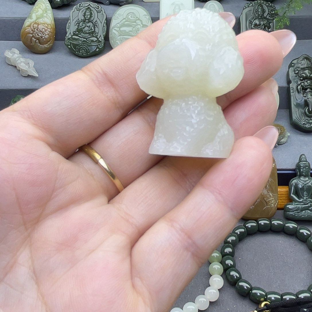 和田玉未镶嵌颈饰?*子