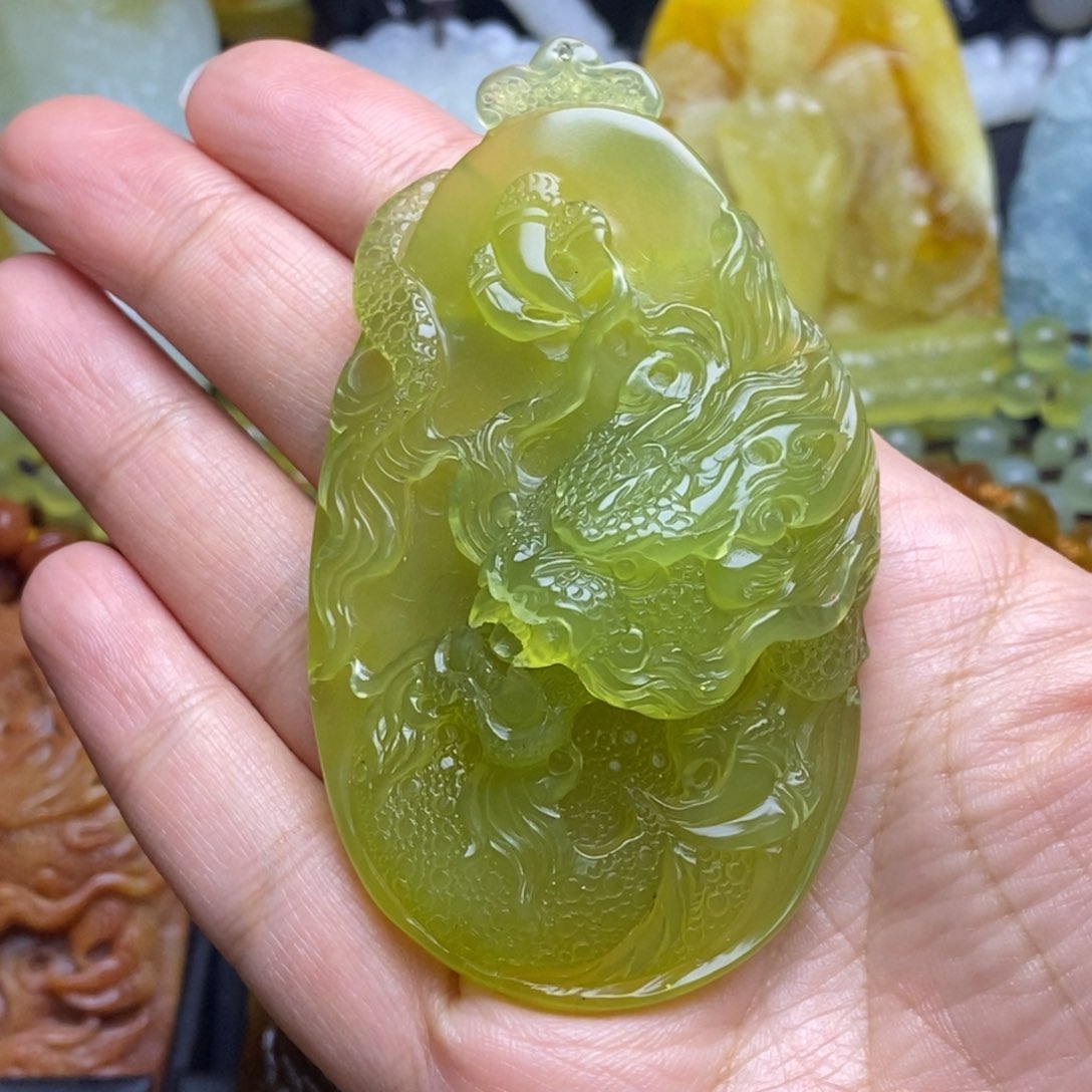 蛇纹石玉颈饰未镶嵌宁***ᝰ