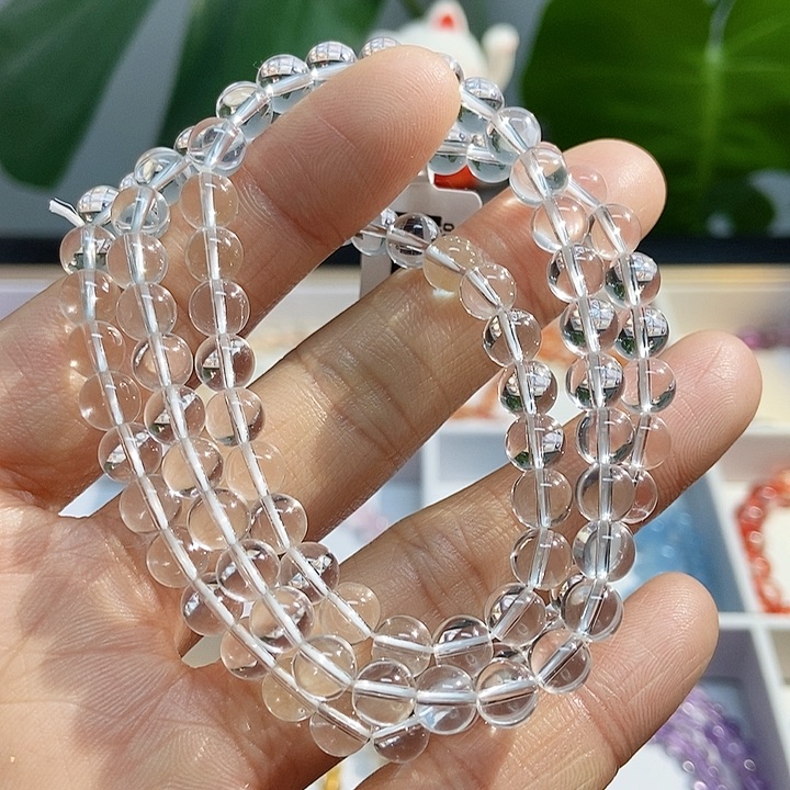 水晶手链未镶嵌白水晶多圈