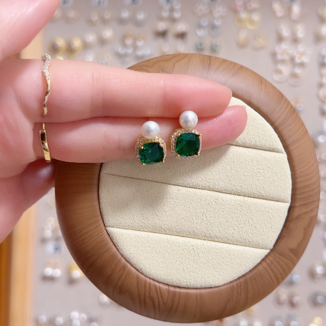 银S925镶嵌淡水珍珠原创手作