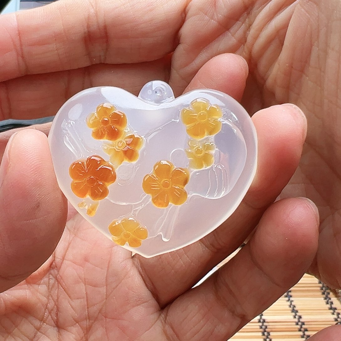 未镶嵌玛瑙/玉髓珠宝半成品