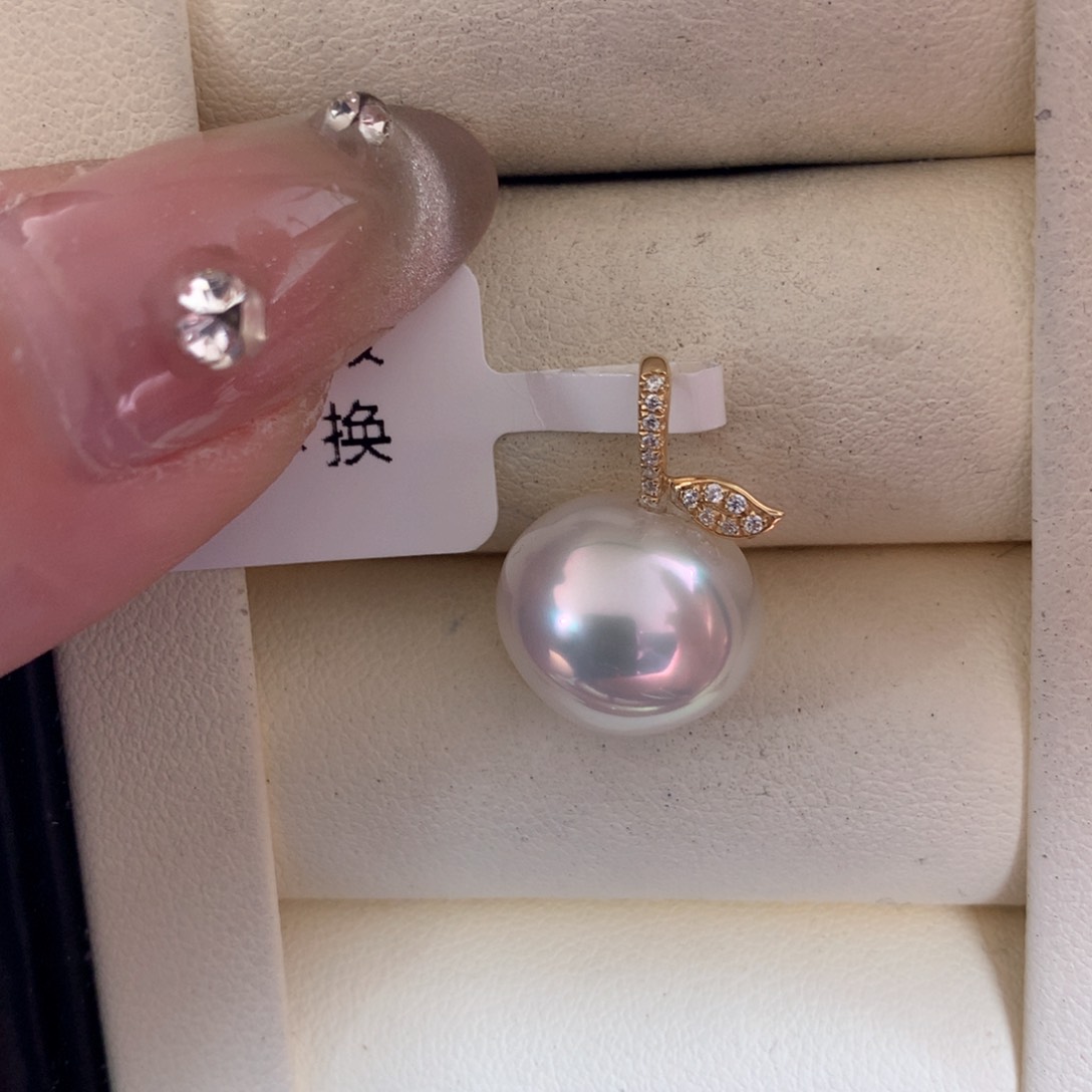 海水珍珠颈饰18K金镶嵌