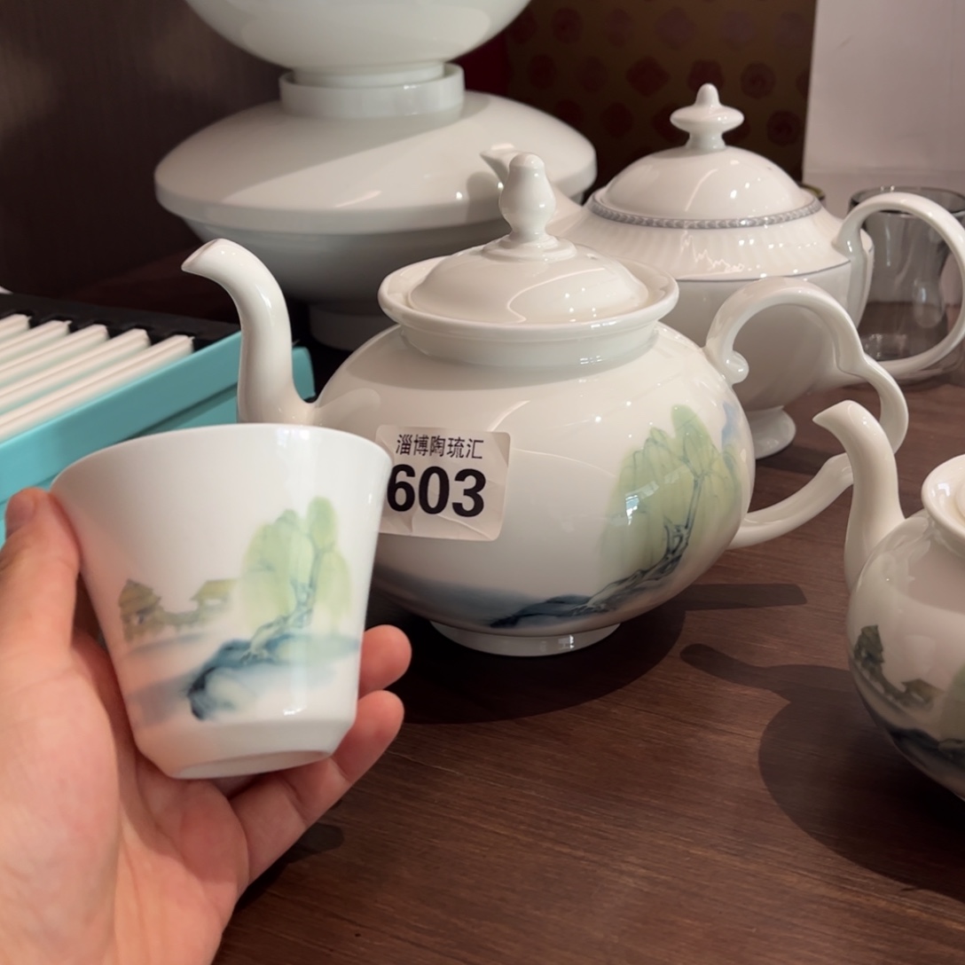 瓷片603一壶六杯全场微瑕介意慎拍