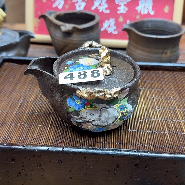 纯手工制作粗陶茶具