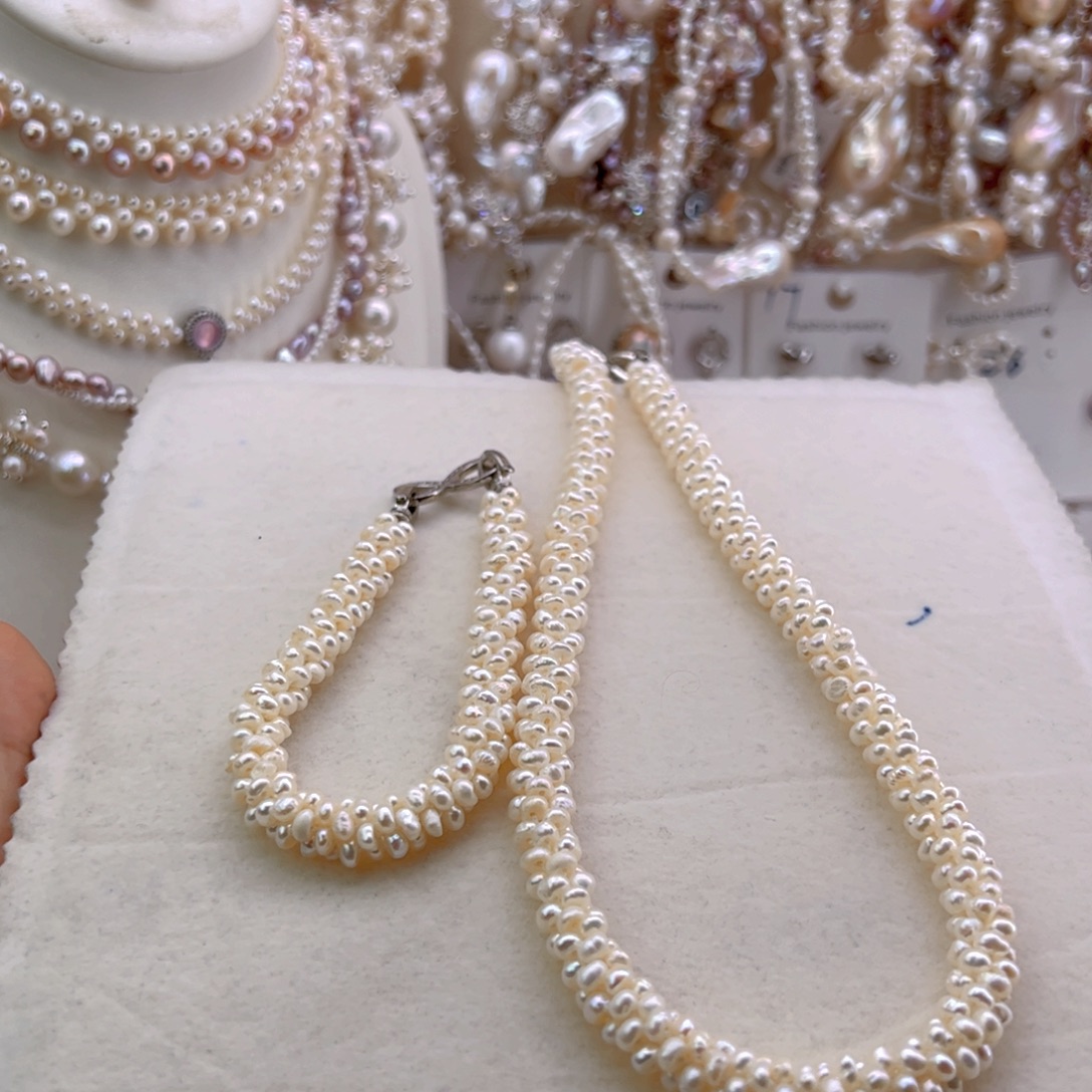 未镶嵌淡水珍珠耳饰项链手链
