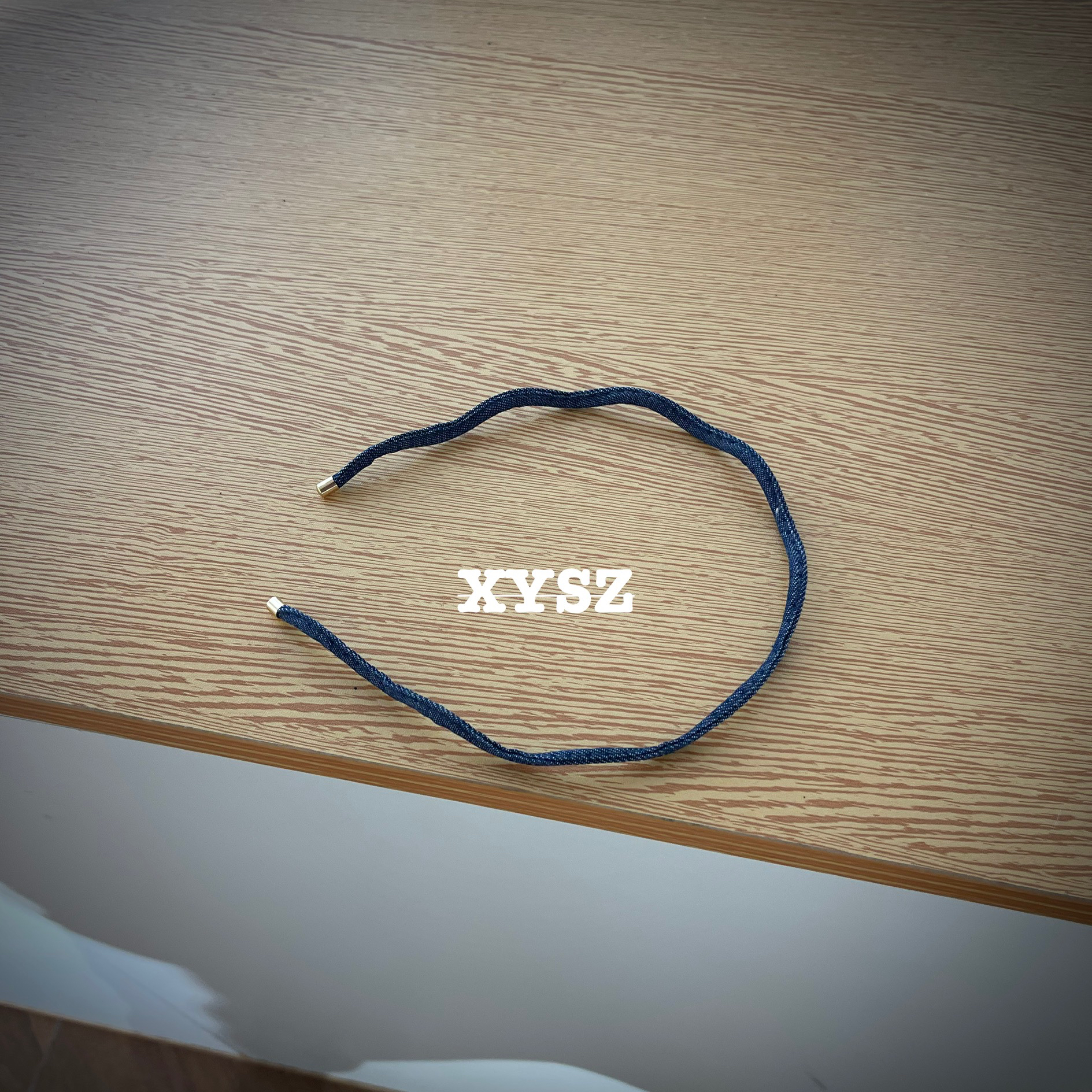 牛仔细发箍韩版韩式极简风少女风休闲风甜美复古头饰头箍蓝色小众