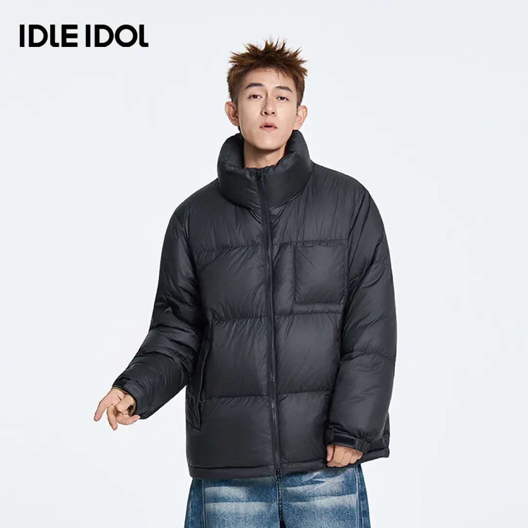 IDLE IDOL【赫宇专属】纯色90绒立领保暖羽绒服潮流休闲百搭情侣款