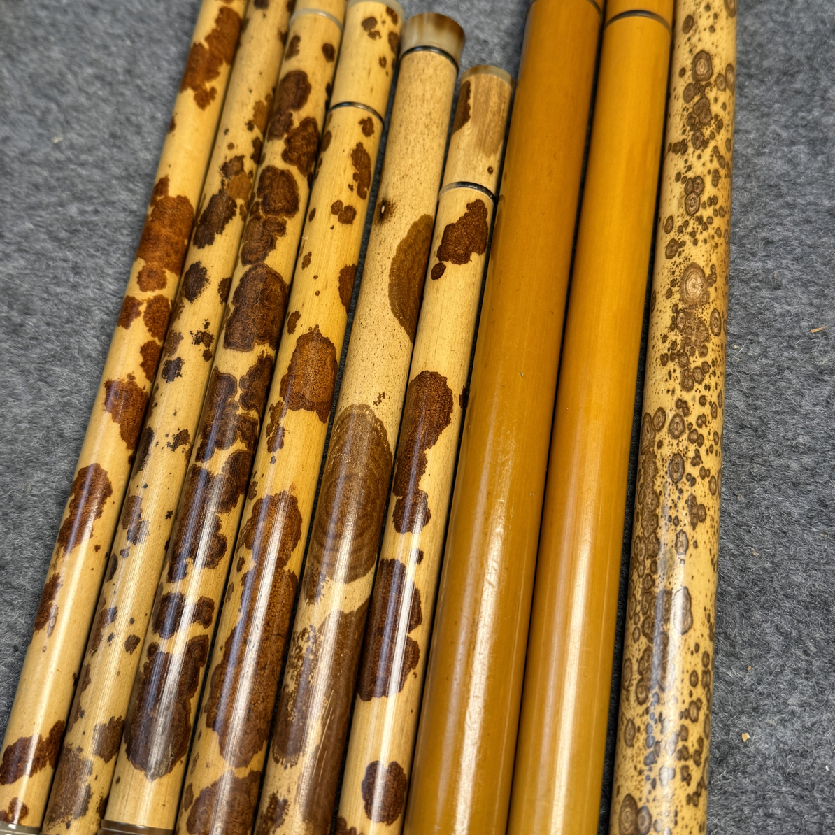 红湘妃竹玉竹梅鹿竹精美实心竹长棍香筒