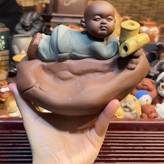 紫砂茶杯紫砂茶宠倒流香炉