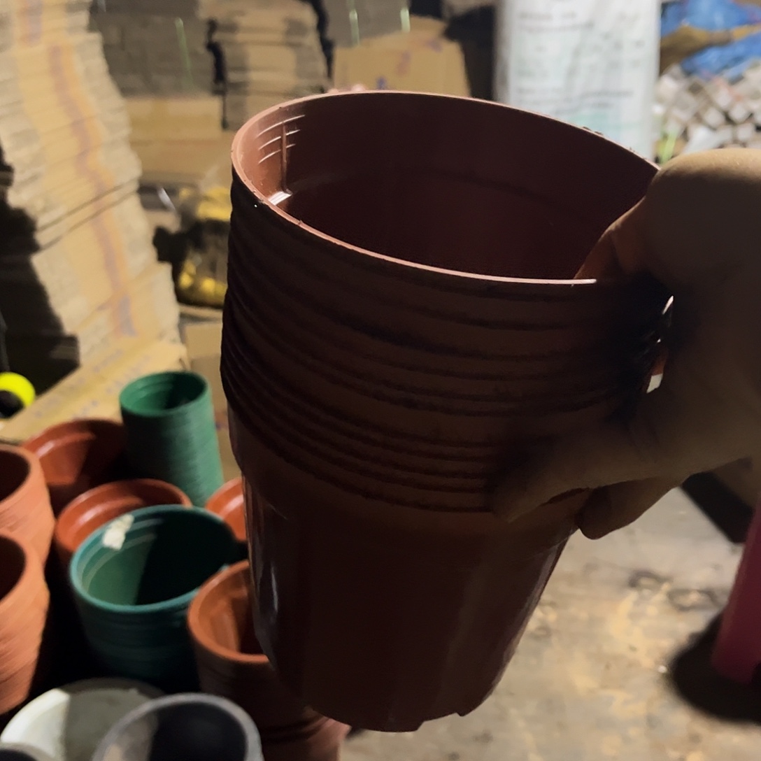 旧口径15高14红圆盆30个