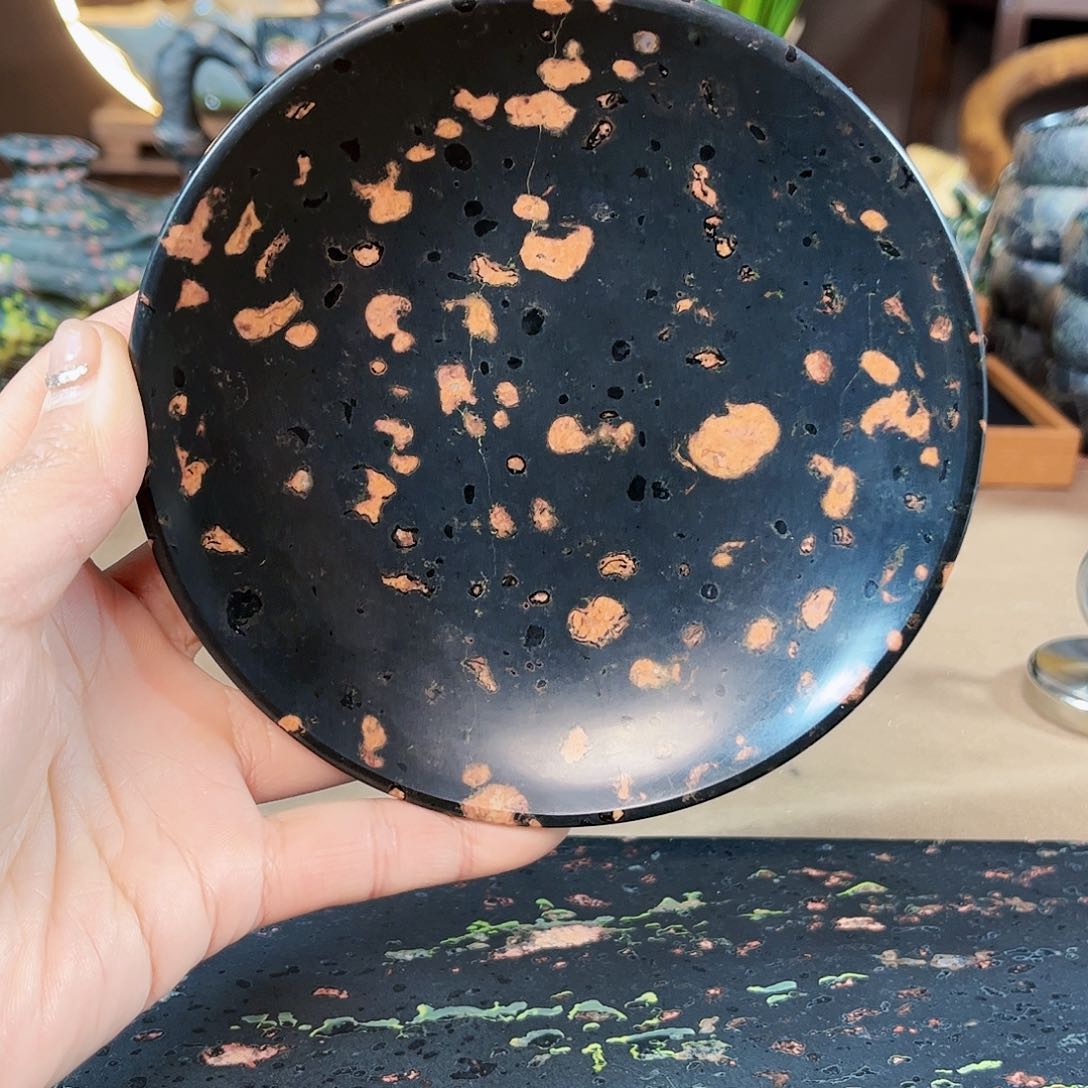 文人雅器安山玉茶器