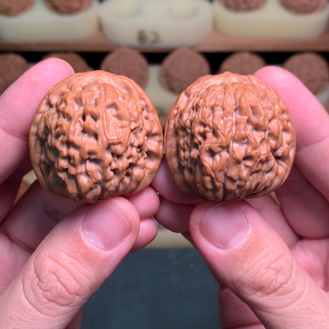 奔***n吊坠文玩核桃39邯郸莲花虎全品