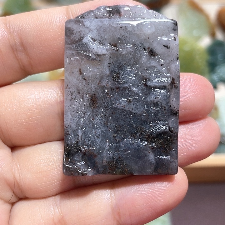 岫玉吊坠(不含链)未镶嵌