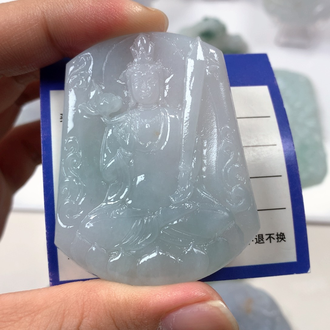 定制翡翠未镶嵌虚空藏