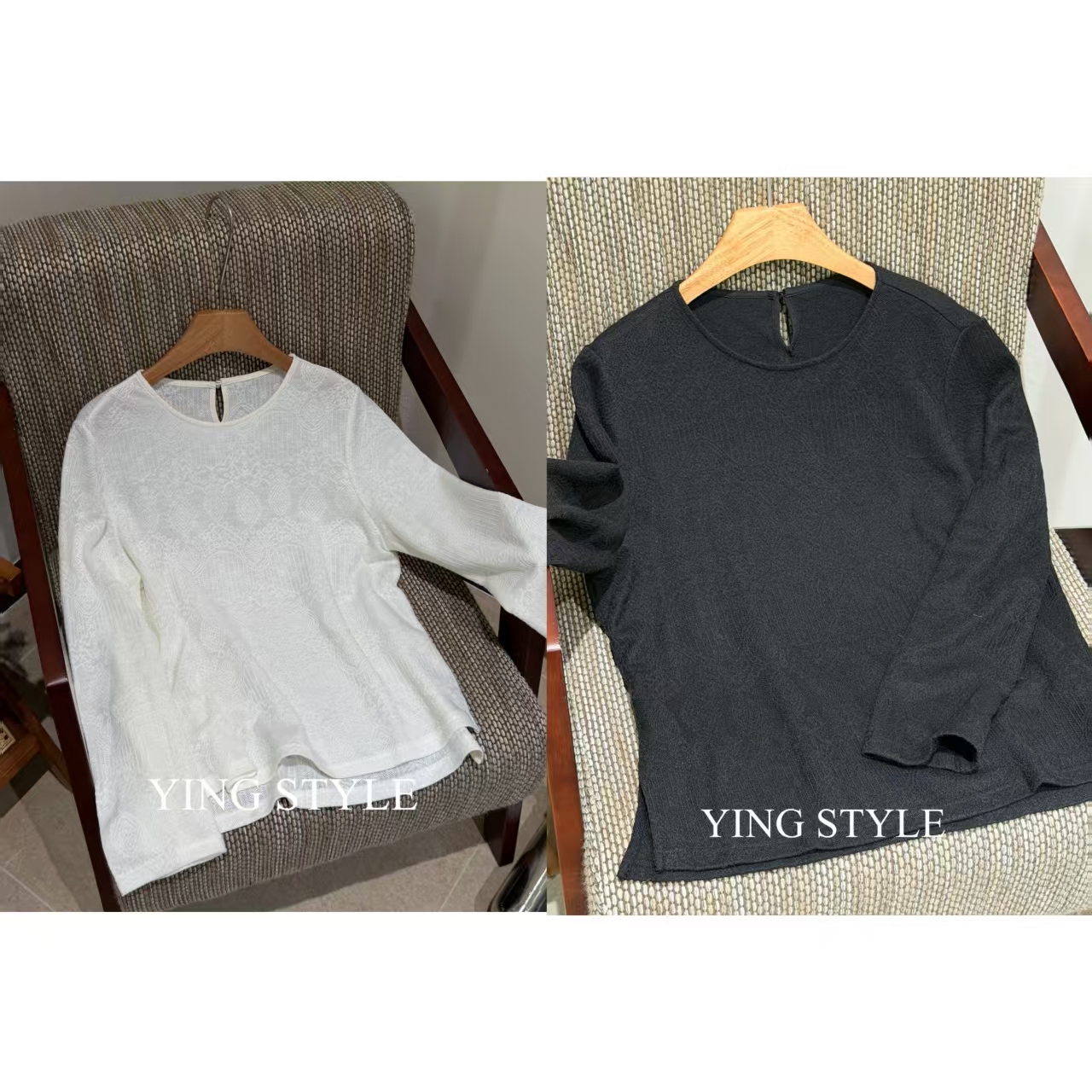 丽颖微胖定制  新中式打底衫