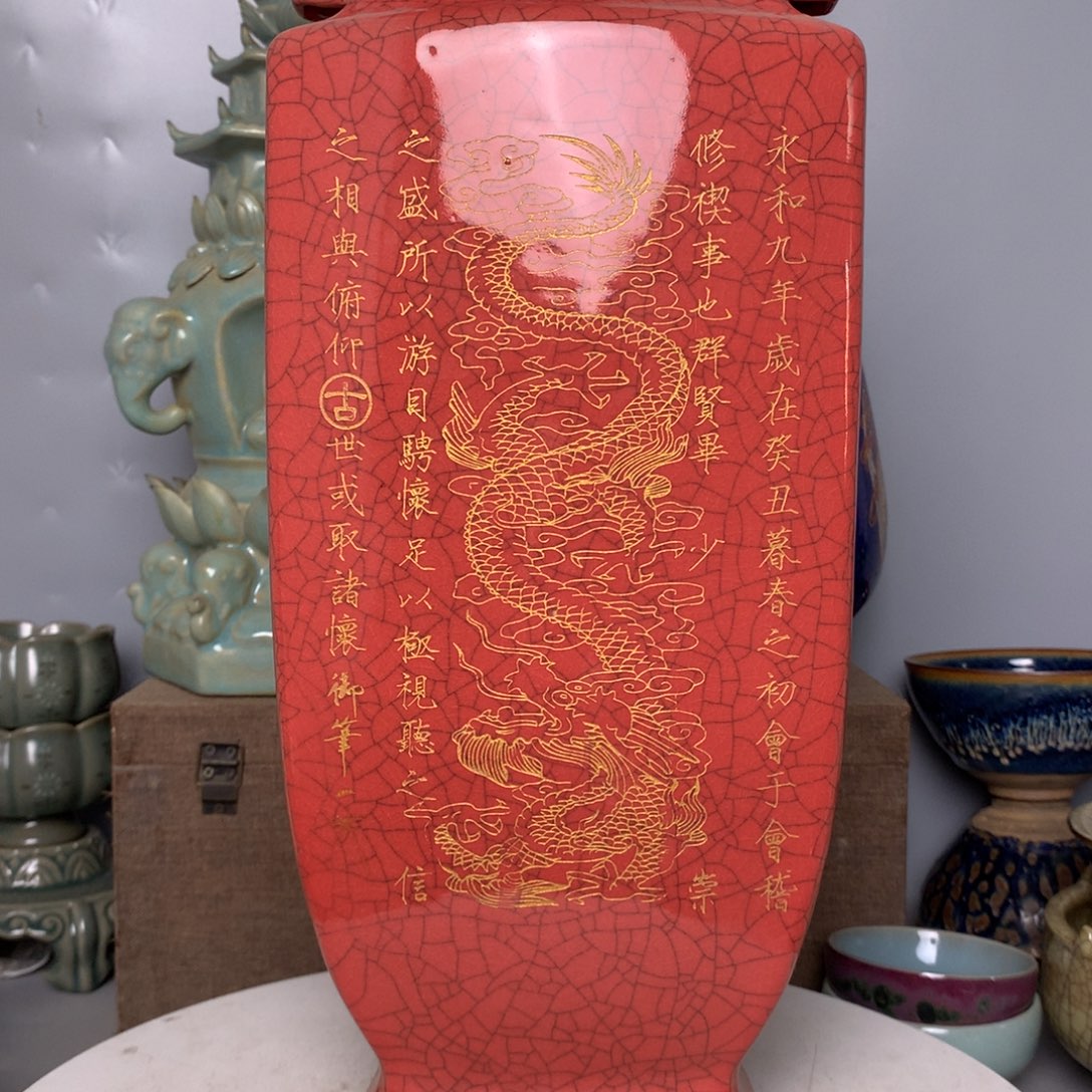 摆件春**实官窑瓷器的产地及特瓷器