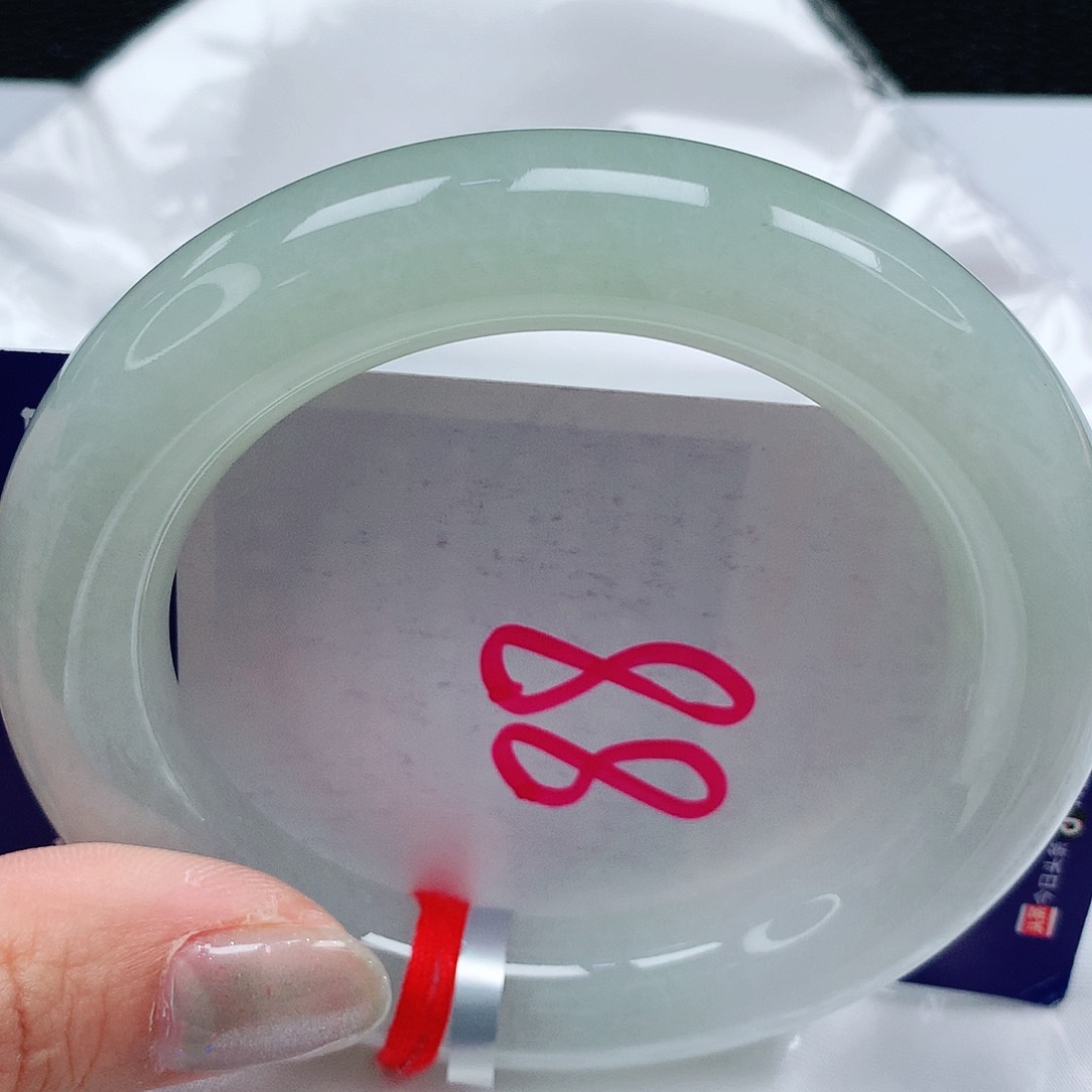 翡翠手镯未镶嵌56圈缅甸天然翡翠A货