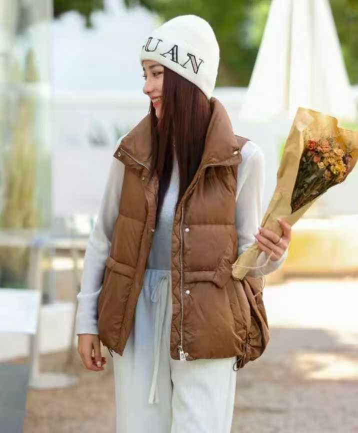 A1652高档休闲马甲宽松时尚女装外套冬季保暖羽绒服外套加厚